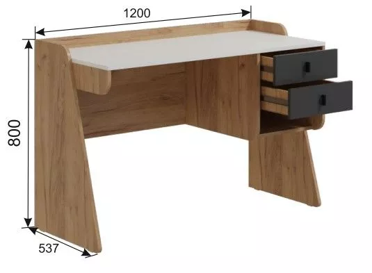 Стол письменный Омега-3 №1 в Сухом Логу - suhoj-log.mebel-e96.ru