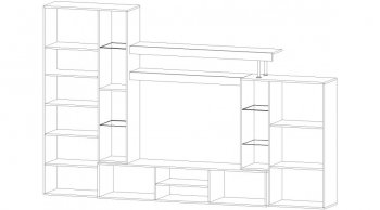 Стенка Онтарио (Лин) в Сухом Логу - suhoj-log.mebel-e96.ru