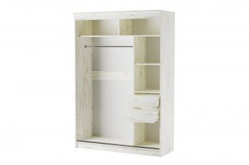 Шкаф-купе Орион 1500 мм крафт белый (Памир) в Сухом Логу - suhoj-log.mebel-e96.ru