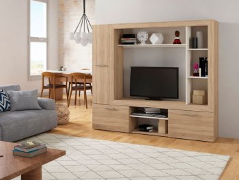 Стенка OSKAR3 дуб сонома (Генезис) в Сухом Логу - suhoj-log.mebel-e96.ru