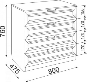 Комод Ости Модуль 06 (Риннер) в Сухом Логу - suhoj-log.mebel-e96.ru