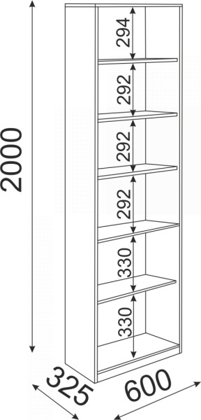 Библиотека Остин Модуль 05 (Риннер) в Сухом Логу - suhoj-log.mebel-e96.ru