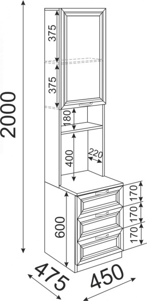 Стеллаж для принтера Остин Модуль 10 (Риннер) в Сухом Логу - suhoj-log.mebel-e96.ru