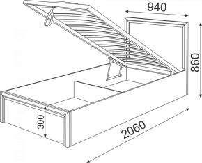 Кровать с ПМ Остин Модуль 22 (Риннер) в Сухом Логу - suhoj-log.mebel-e96.ru