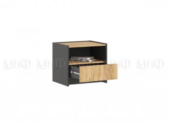 Тумба прикроватная Остин крафт/графит, 2 шт (Миф) в Сухом Логу - suhoj-log.mebel-e96.ru