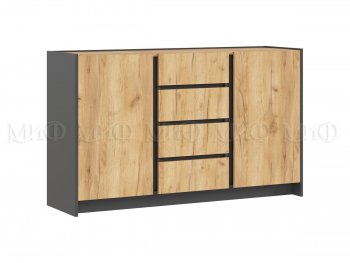 Комод 2дв.4ящ. Остин крафт/графит (Миф) в Сухом Логу - suhoj-log.mebel-e96.ru