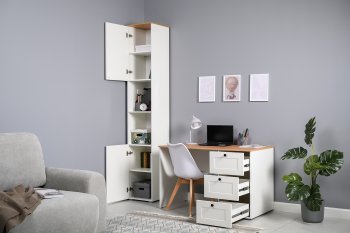 Набор детской мебели Остин белый, модульный (Моби) в Сухом Логу - suhoj-log.mebel-e96.ru
