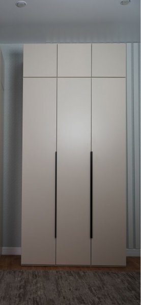 Шкаф 1200 мм Пальма с антресолью, Сатин (ДСВ) в Сухом Логу - suhoj-log.mebel-e96.ru