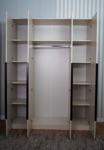 Шкаф 1600 мм Пальма, Сатин (ДСВ) в Сухом Логу - suhoj-log.mebel-e96.ru