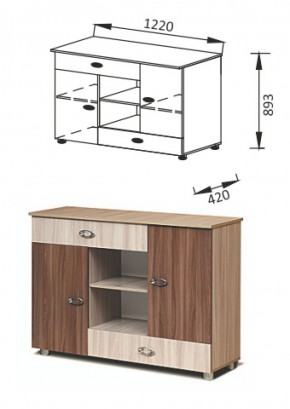 ПМ-11Комод Юниор-6 в Сухом Логу - suhoj-log.mebel-e96.ru | фото