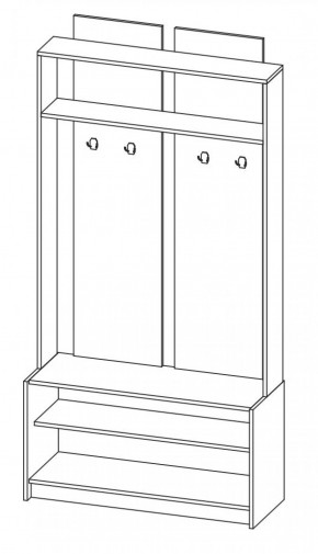 Прихожая Марица модульная (ЯШ темный/ светлый) (ВНК) в Сухом Логу - suhoj-log.mebel-e96.ru