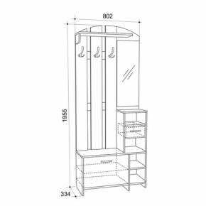 Прихожая Мила (Мебельсон) в Сухом Логу - suhoj-log.mebel-e96.ru