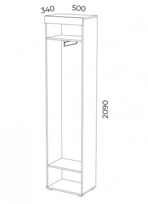 Прихожая Зетта (модульная) в Сухом Логу - suhoj-log.mebel-e96.ru