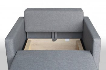Кресло-кровать Реал 80 с подлокотниками (Графит) в Сухом Логу - suhoj-log.mebel-e96.ru