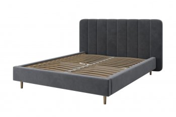 Кровать двуспальная Рино холодный серый (БМ) в Сухом Логу - suhoj-log.mebel-e96.ru