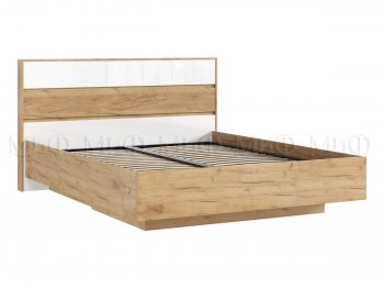 Кровать парящая Роджина с подсветкой, крафт/белый (Миф) в Сухом Логу - suhoj-log.mebel-e96.ru