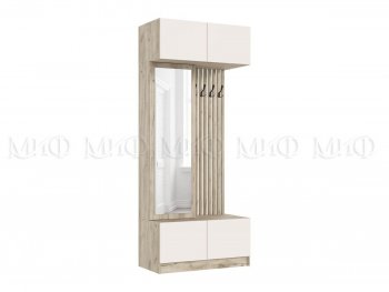 Прихожая Роджина крафт серый/кашемир, модульная (Миф) в Сухом Логу - suhoj-log.mebel-e96.ru