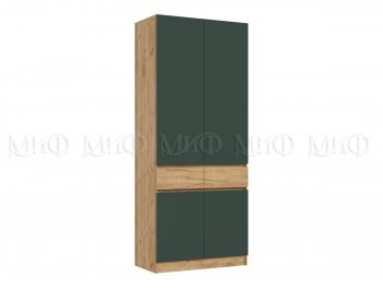 Шкаф 1000 мм Роджина крафт/изумруд (Миф) в Сухом Логу - suhoj-log.mebel-e96.ru