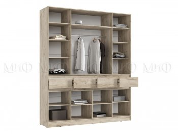 Спальный гарнитур Роджина крафт серый/кашемир, модульный (Миф) в Сухом Логу - suhoj-log.mebel-e96.ru