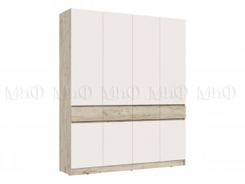 Спальный гарнитур Роджина крафт серый/кашемир, модульный (Миф) в Сухом Логу - suhoj-log.mebel-e96.ru