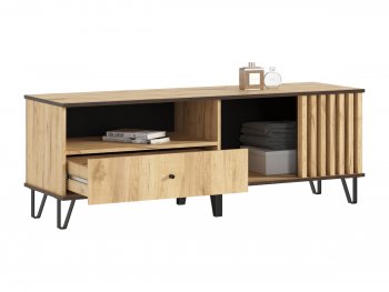 Тумба ТВ (1500) Роджина дуб крафт (Миф) в Сухом Логу - suhoj-log.mebel-e96.ru