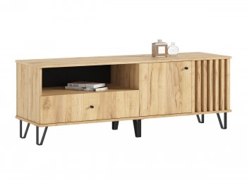 Тумба ТВ (1500) Роджина дуб крафт/дуб крафт (Миф) в Сухом Логу - suhoj-log.mebel-e96.ru