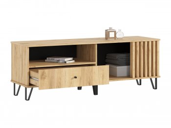 Тумба ТВ (1500) Роджина дуб крафт/дуб крафт (Миф) в Сухом Логу - suhoj-log.mebel-e96.ru