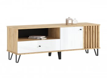 Тумба ТВ (1500) Роджина крафт/белый (Миф) в Сухом Логу - suhoj-log.mebel-e96.ru