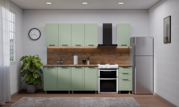 Кухонный гарнитур Ромашка 1600 мм Фисташка (Аленка) в Сухом Логу - suhoj-log.mebel-e96.ru