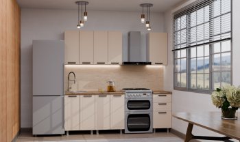 Кухонный гарнитур Ромашка 1600 мм Кашемир (Аленка) в Сухом Логу - suhoj-log.mebel-e96.ru