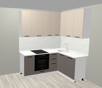 Кухонный гарнитур угловой 2000*1400 мм (Санвут) в Сухом Логу - suhoj-log.mebel-e96.ru