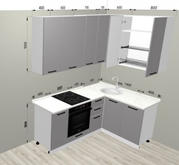 Кухонный гарнитур угловой 2000*1400 мм (Санвут) в Сухом Логу - suhoj-log.mebel-e96.ru