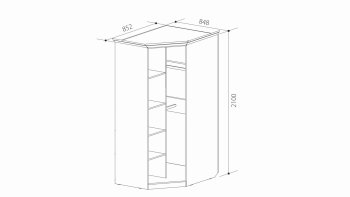 Шкаф угловой ШиК-3 (Уголок Школьника 2) в Сухом Логу - suhoj-log.mebel-e96.ru