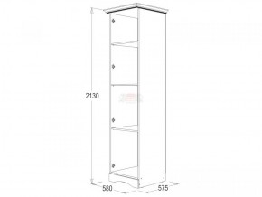 Шкаф 1-но дверный для белья Ольга-1Н в Сухом Логу - suhoj-log.mebel-e96.ru