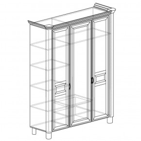 Шкаф 3-дверный Элли 570 (Яна) в Сухом Логу - suhoj-log.mebel-e96.ru