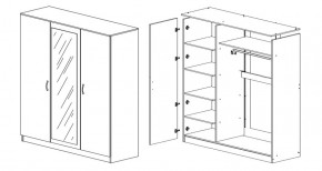 Шкаф 3-х створчатый Лео-Люкс с фотопечатью в Сухом Логу - suhoj-log.mebel-e96.ru