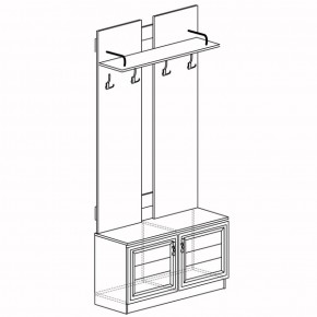 Шкаф для одежды открытый Лира 58 (Яна) в Сухом Логу - suhoj-log.mebel-e96.ru