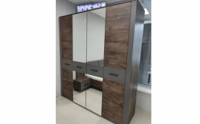 Шкаф 2000 мм КУБА ШР-4 (с зеркалом) (БМ) в Сухом Логу - suhoj-log.mebel-e96.ru