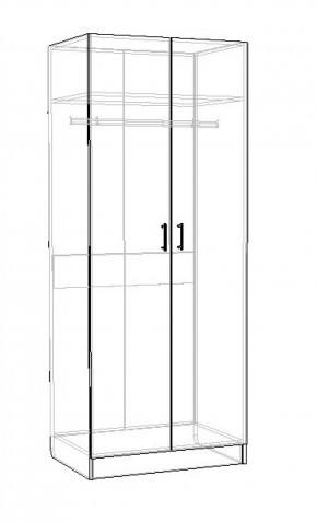 Шкаф Лофт 2-х створчатый (Дуб сонома) в Сухом Логу - suhoj-log.mebel-e96.ru