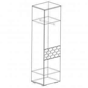 Шкаф многоцелевой Дели 60 белый софт-тач (Яна) в Сухом Логу - suhoj-log.mebel-e96.ru