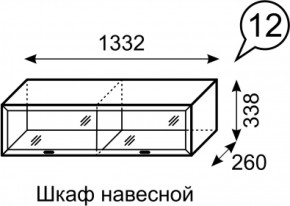 Шкаф навесной Венеция 12 бодега в Сухом Логу - suhoj-log.mebel-e96.ru