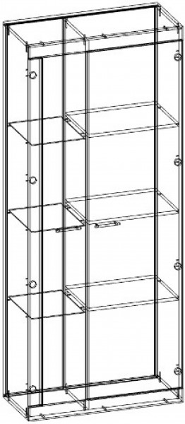 Шкаф Соната ШВС-800 (Дуб сонома/Дуб сакраменто) в Сухом Логу - suhoj-log.mebel-e96.ru