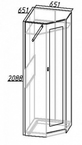 Шкаф угловой Комфорт 1 в Сухом Логу - suhoj-log.mebel-e96.ru