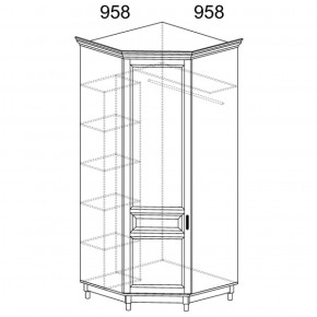 Шкаф угловой Прованс 418 (Яна) в Сухом Логу - suhoj-log.mebel-e96.ru