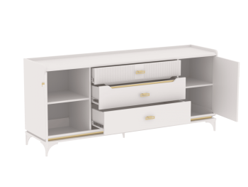 Комод широкий Сиде Белый (СБК) в Сухом Логу - suhoj-log.mebel-e96.ru