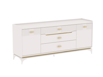 Комод широкий Сиде Белый (СБК) в Сухом Логу - suhoj-log.mebel-e96.ru