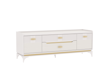 Тумба ТВ Сиде, Белый (СБК) в Сухом Логу - suhoj-log.mebel-e96.ru