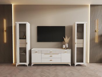 Стенка Сиде Белая (СБК) в Сухом Логу - suhoj-log.mebel-e96.ru