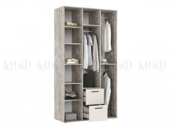Шкаф 1200 мм Сильвия, дуб юкон/белый (Миф) в Сухом Логу - suhoj-log.mebel-e96.ru