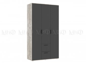 Шкаф 1200 мм Сильвия, дуб юкон/графит (Миф) в Сухом Логу - suhoj-log.mebel-e96.ru